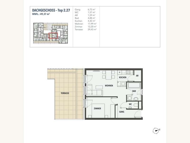 Eigentumswohnung Wien: Grundriss Grundriss