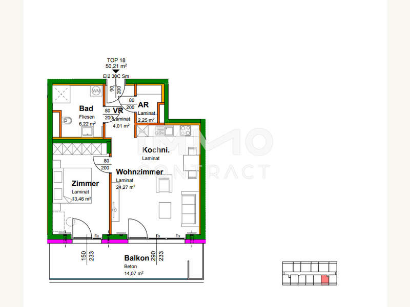 Eigentumswohnung Krems: Top18 Top18