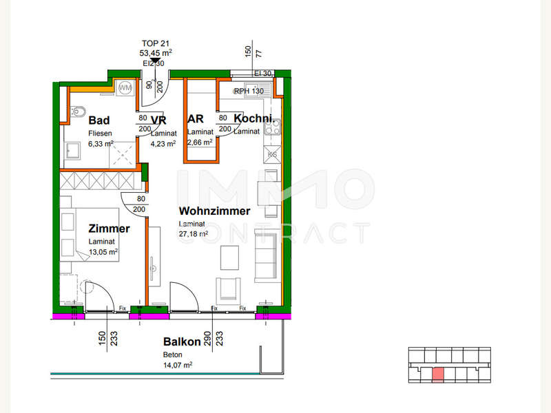 Eigentumswohnung Krems: Top21 Top21