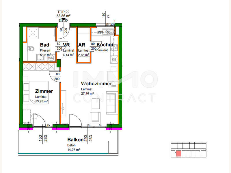 Eigentumswohnung Krems: Top22 Top22