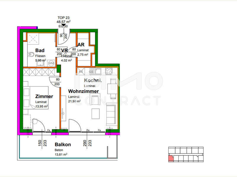 Eigentumswohnung Krems: Top23 Top23