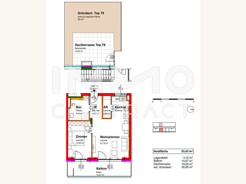 Terrassenwohnung Krems: Top79 Top79