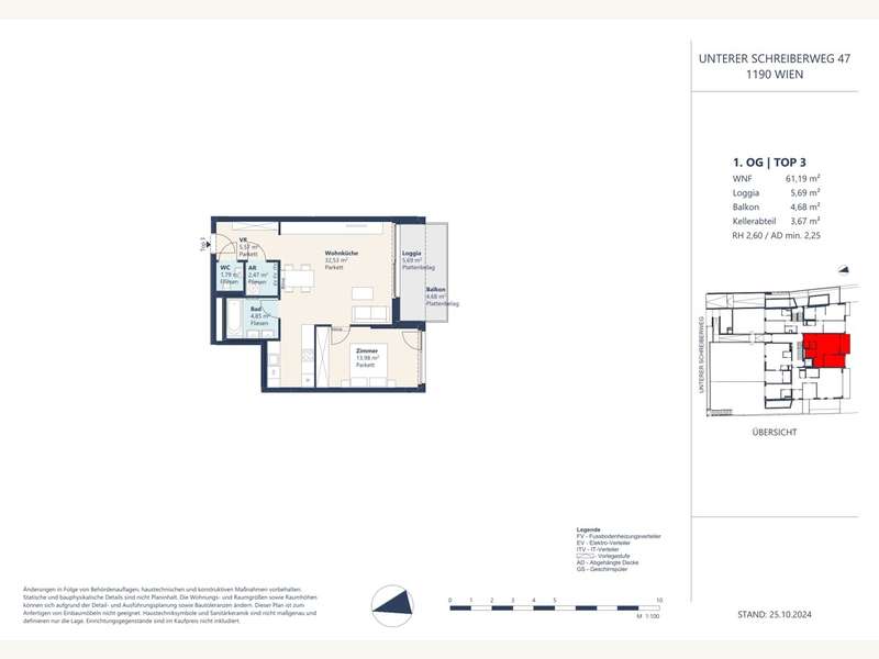 Eigentumswohnung Wien: Verkaufspläne_Unterer Schreiberweg-05 Verkaufspläne_Unterer Schreiberweg-05