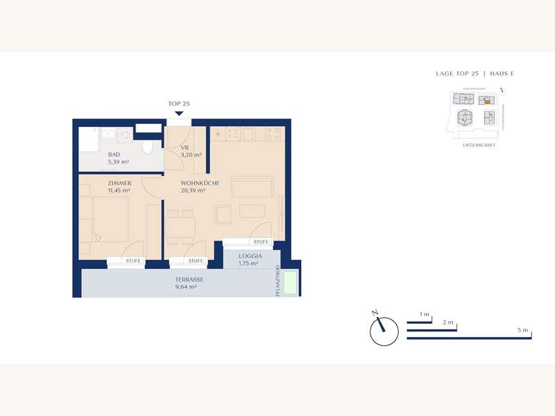 Wohnungsplan Wohnung 1 (rechts)