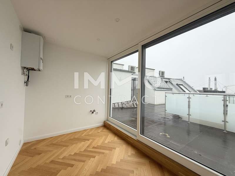 Küche mit direktem Zugang zur Terrasse