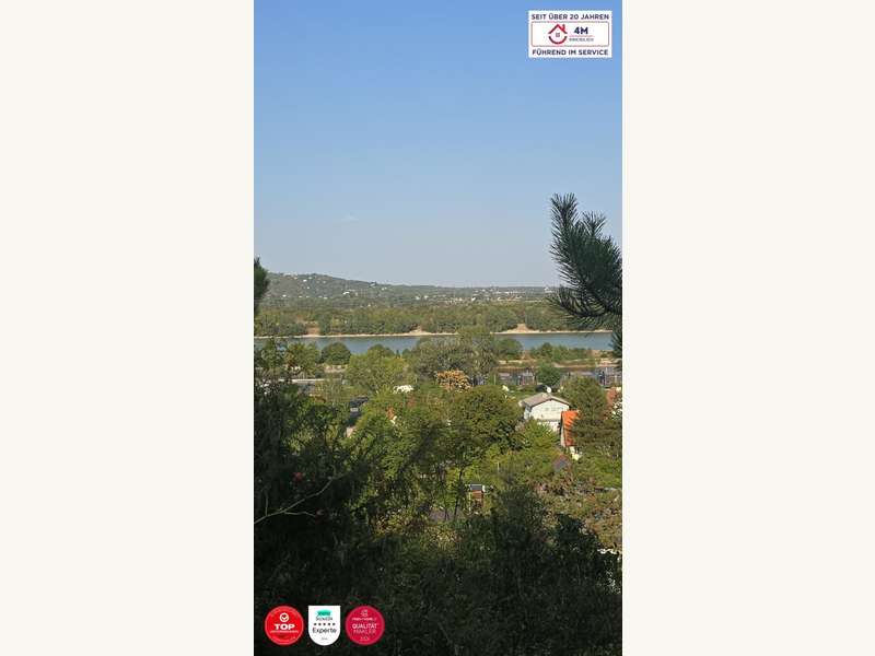 Ausblick von Garten und Wald Grundstück