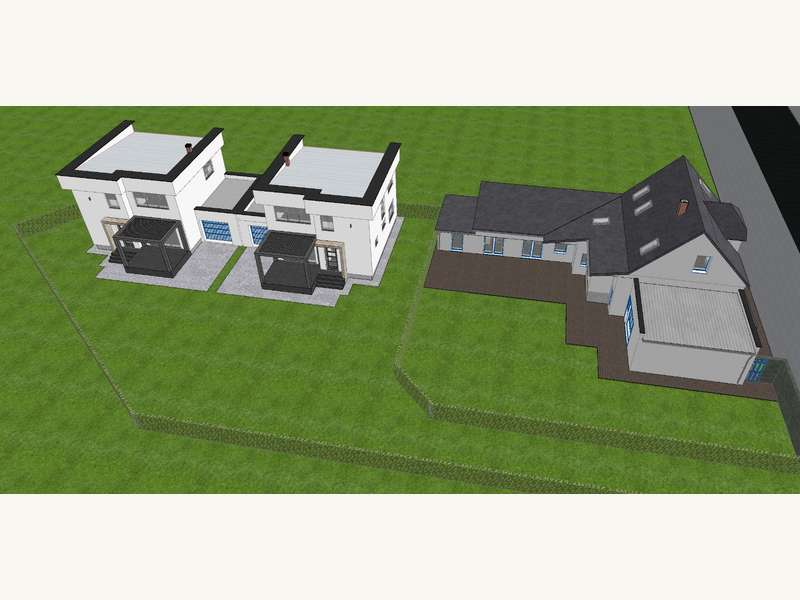 Baugrundstück Obersiebenbrunn: PLAN- Außenansicht PLAN- Außenansicht