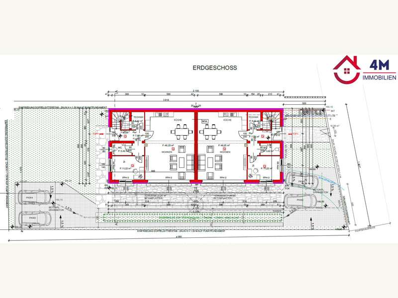 Baugrundstück Leopoldsdorf im Marchfelde: Einreichplan 1 Einreichplan 1