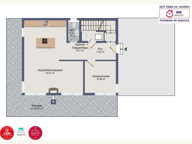 Einfamilienhaus Sollenau: Grundriss EG Grundriss EG