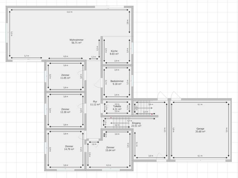 Einfamilienhaus Hirtenberg: Grundriss Grundriss