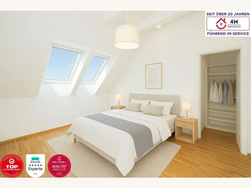 Einfamilienhaus Wien: Beispielbild Schlafzimmer mit begehbarer Garderobe Beispielbild Schlafzimmer mit begehbarer Garderobe