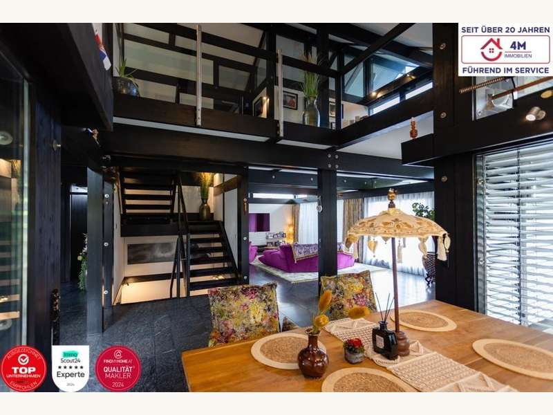 Einfamilienhaus Maria Gugging: Wohnbereich Blick Esszimmer Wohnbereich Blick Esszimmer