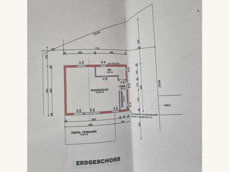 Ferienhaus Wilhelmsburg: Grundriss Erdgeschoss Grundriss Erdgeschoss