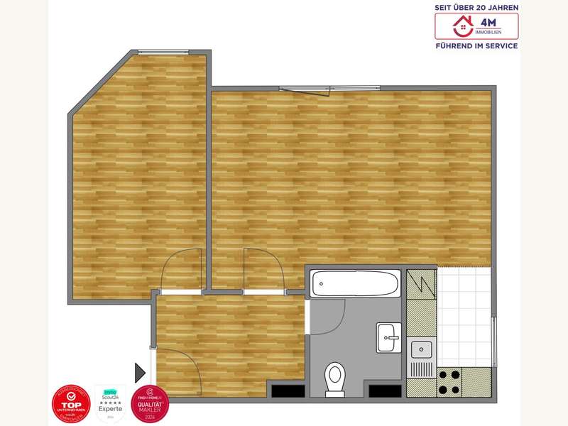 Mietwohnung Mödling: Grundriss schematisch Grundriss schematisch