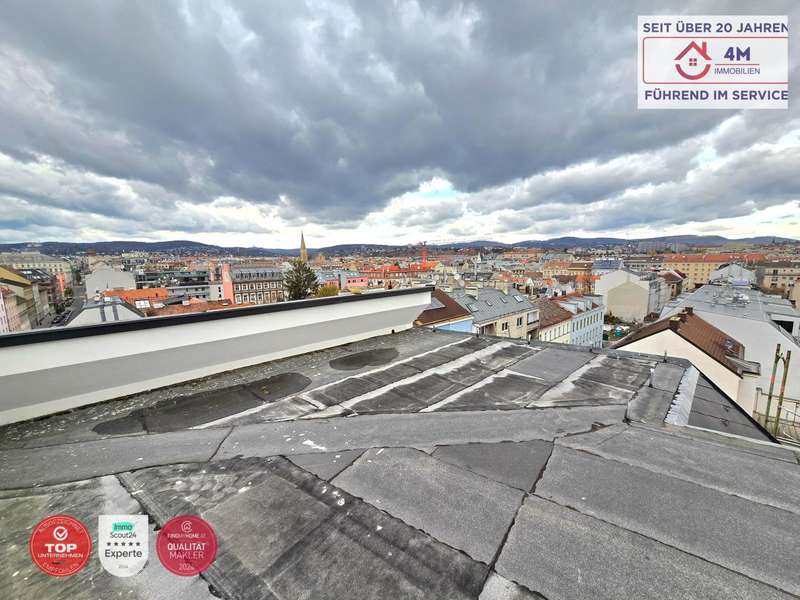 Dachgeschosswohnung Wien: Dachterrase Dachterrase