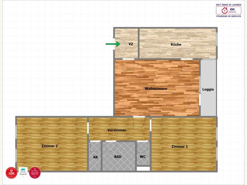 Eigentumswohnung Mödling: Grundriss Grundriss