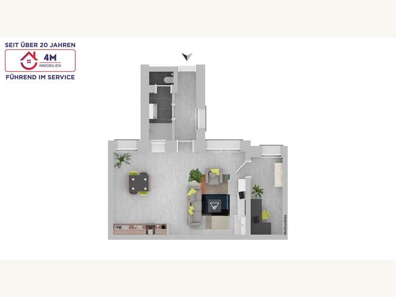 Eigentumswohnung Wien: Grundriss 3D Grundriss 3D