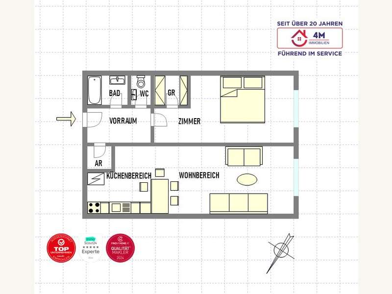 Eigentumswohnung Wien: Wohnungsplan Wohnungsplan
