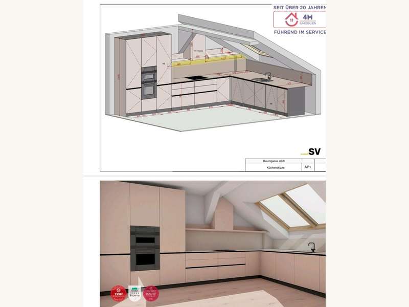 Penthouse Wien: Küche Küche