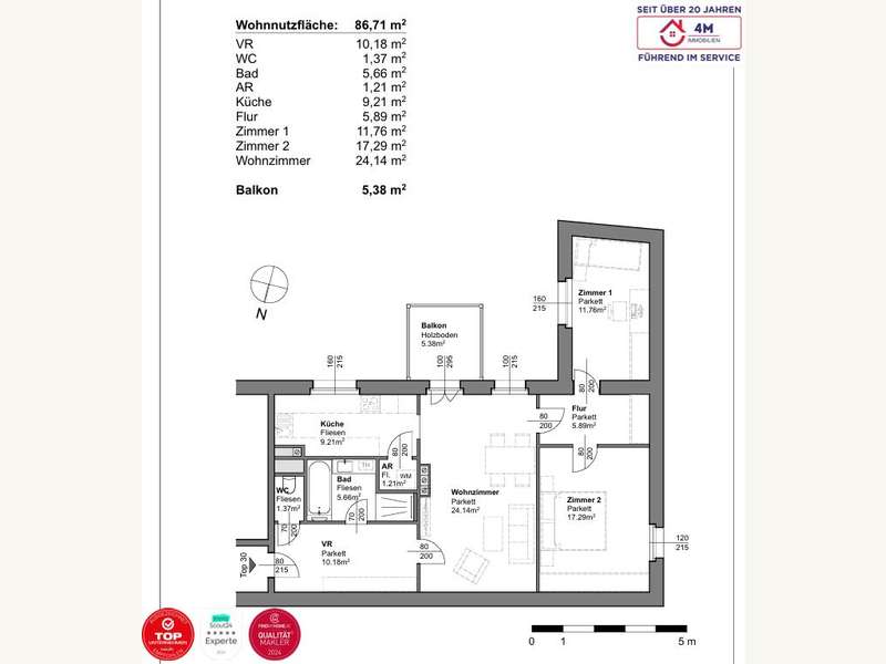 Eigentumswohnung Baden: Grundriss Grundriss