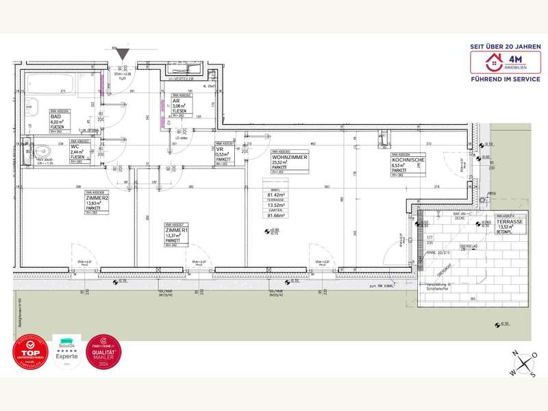 Eigentumswohnung Wien: Grundriss Grundriss