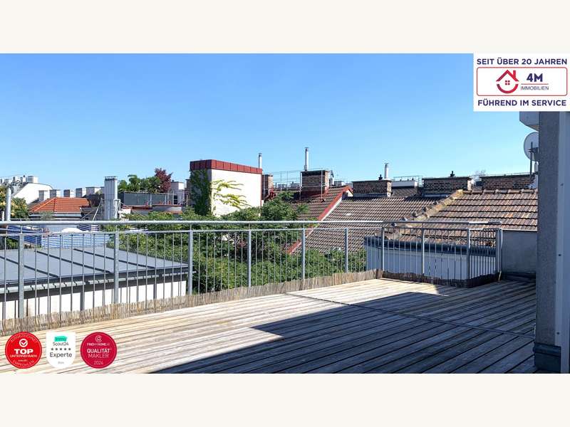 Dachgeschosswohnung Wien: Terrasse Terrasse