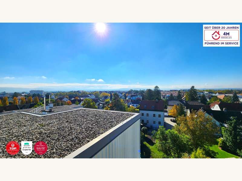 Eigentumswohnung Tulln an der Donau: Ausblick aus der Loggia Ausblick aus der Loggia