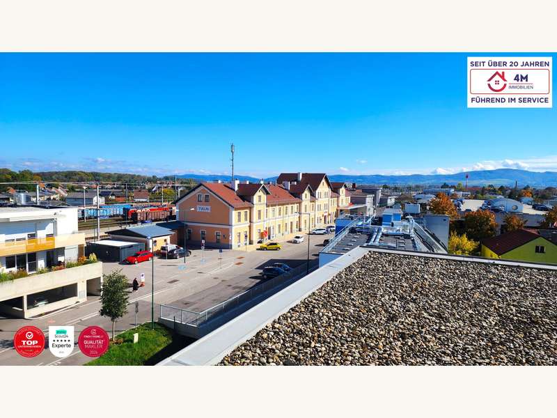 Eigentumswohnung Tulln an der Donau: Ausblick aus dem Badezimmer Ausblick aus dem Badezimmer