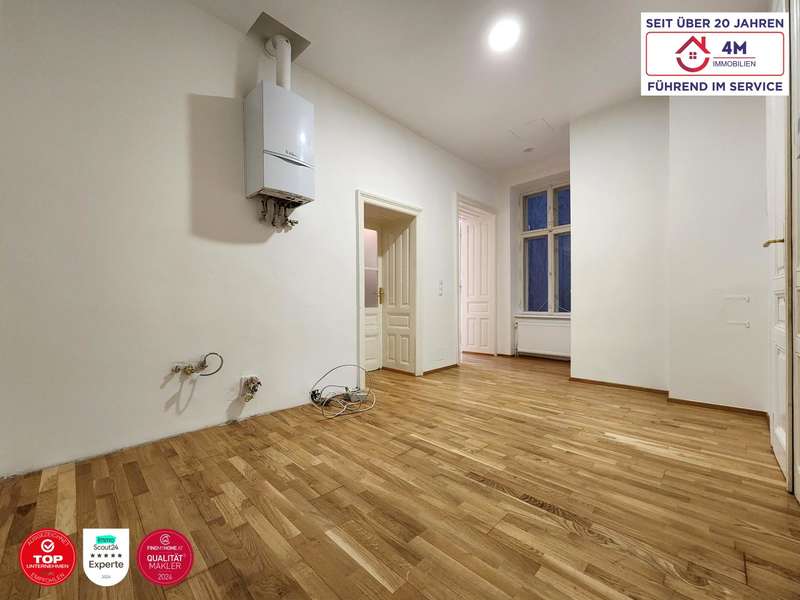 Eigentumswohnung Wien: Vorraum inkl. Küchenanschlüssen Vorraum inkl. Küchenanschlüssen