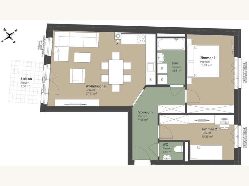 Eigentumswohnung Kritzendorf: Grundriss (1) Grundriss (1)