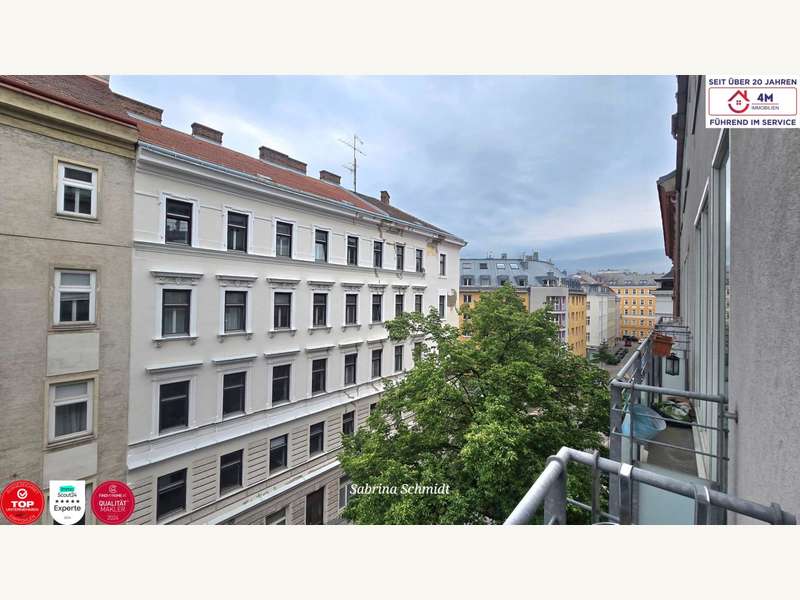Eigentumswohnung Wien: Blick französischer Balkon Blick französischer Balkon
