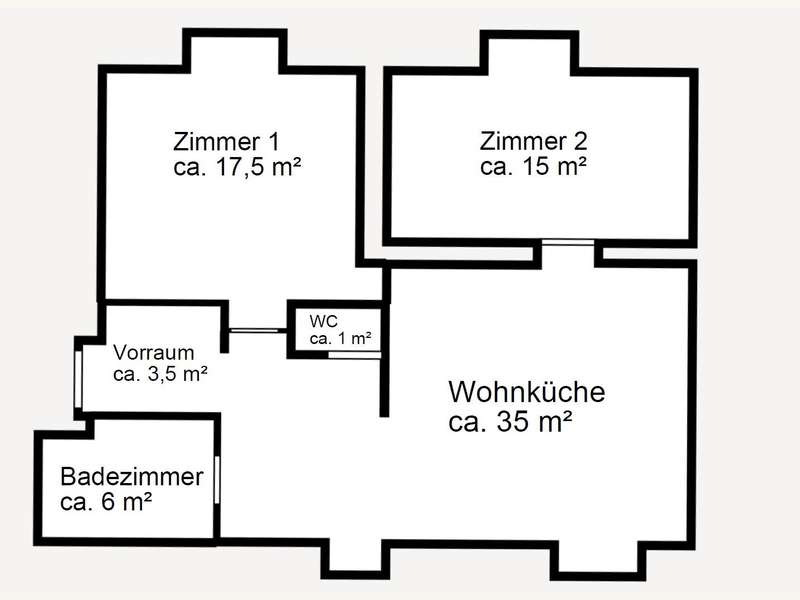 Dachgeschosswohnung Wien: Grundriss Grundriss