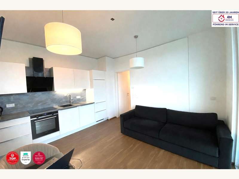 Wohnzimmer mit Küche