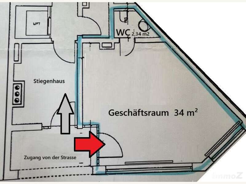 Geschäftslokal Graz: Skizze Skizze