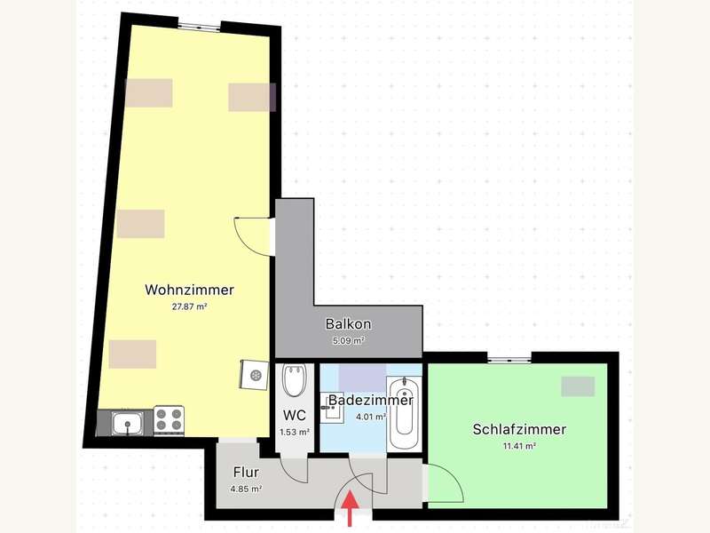 Dachgeschosswohnung Graz: Skizze Skizze
