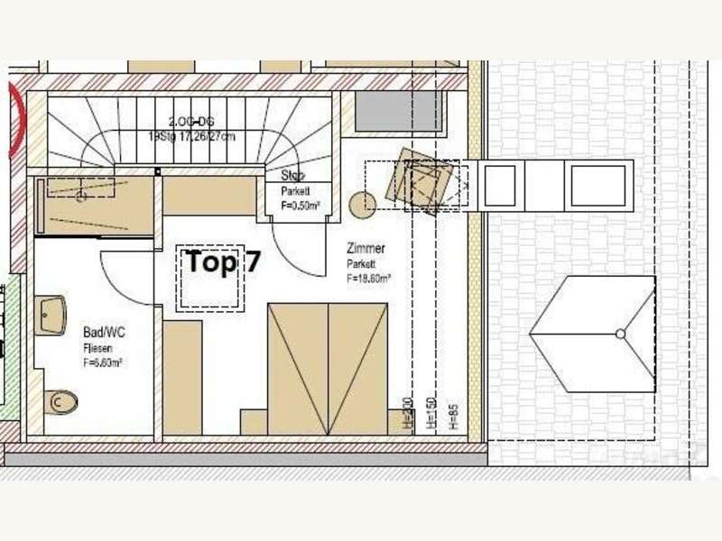 Maisonette Graz: Grundriss 3.OG Grundriss 3.OG