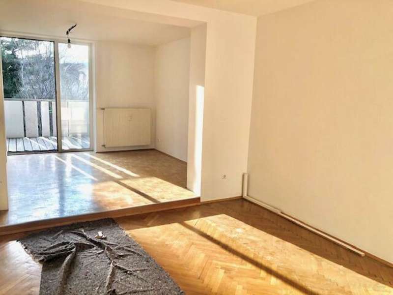 Mietwohnung Graz: Blick von Küche zum Wohnzimmer Blick von Küche zum Wohnzimmer