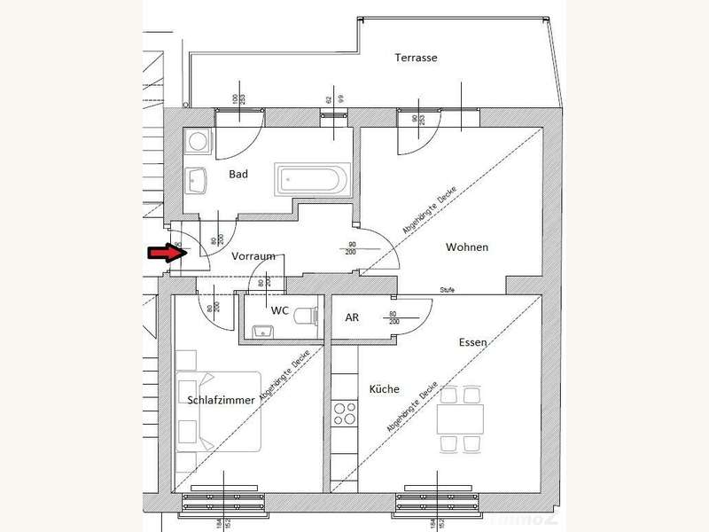 Mietwohnung Graz: Grundriss Grundriss