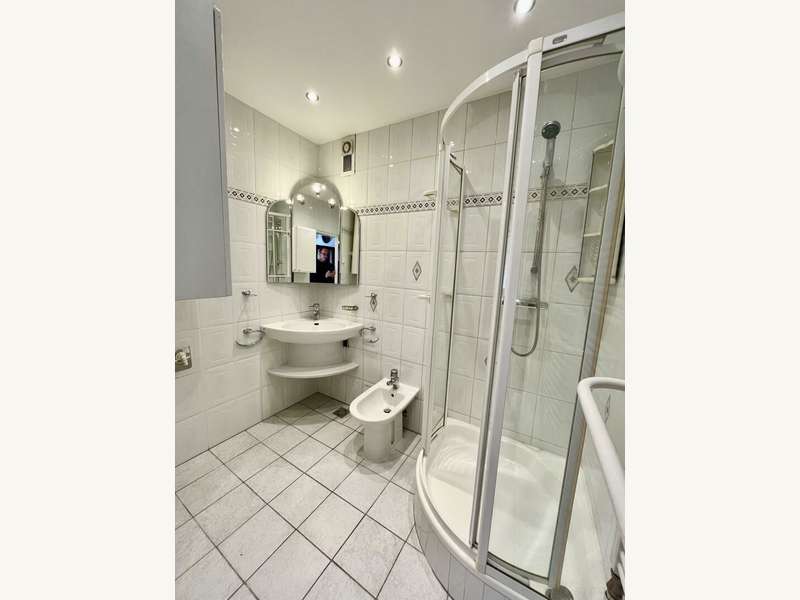 Mietwohnung Graz: Bad mit Dusche und Bidet Bad mit Dusche und Bidet