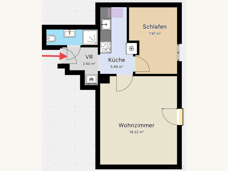 Dachgeschosswohnung Graz: Grundriss Grundriss