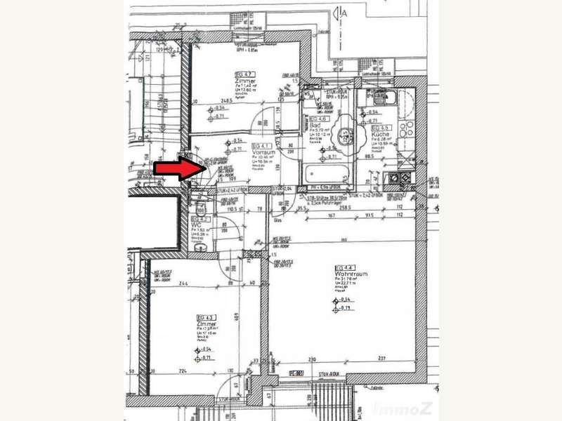 Mietwohnung Graz: Grundriss 1 Grundriss 1