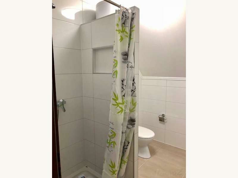 Dusche, WC   WM-Anschluss