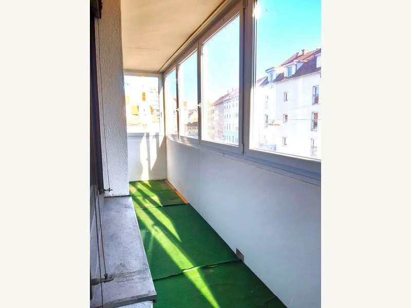 Eigentumswohnung Graz: verglaste Loggia verglaste Loggia
