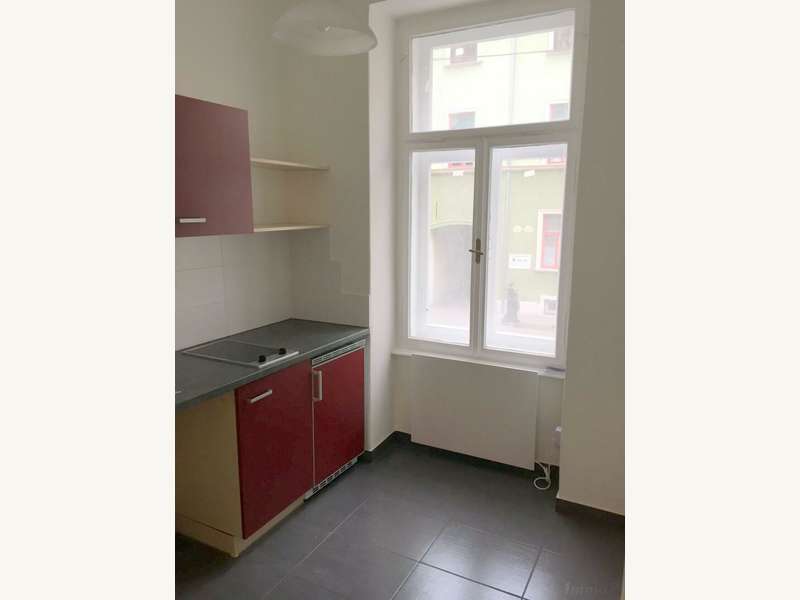 Eigentumswohnung Graz: Wohn-Schlafzimmer mit Blick zur Küche Wohn-Schlafzimmer mit Blick zur Küche