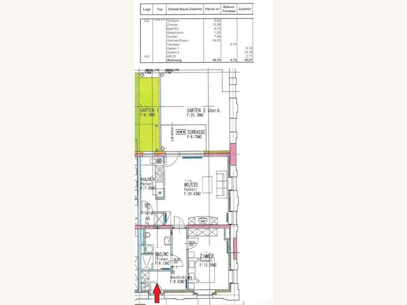 Eigentumswohnung Graz: Grundriss Grundriss