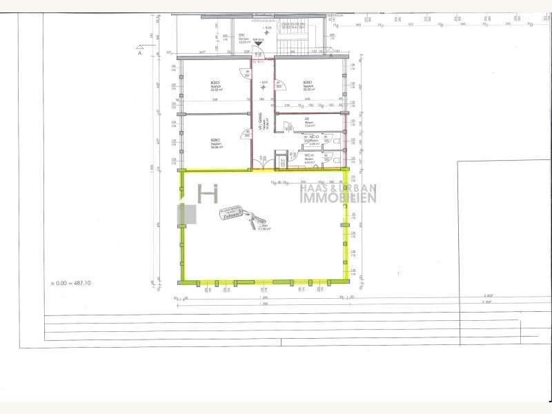 Büroflächen-Plan