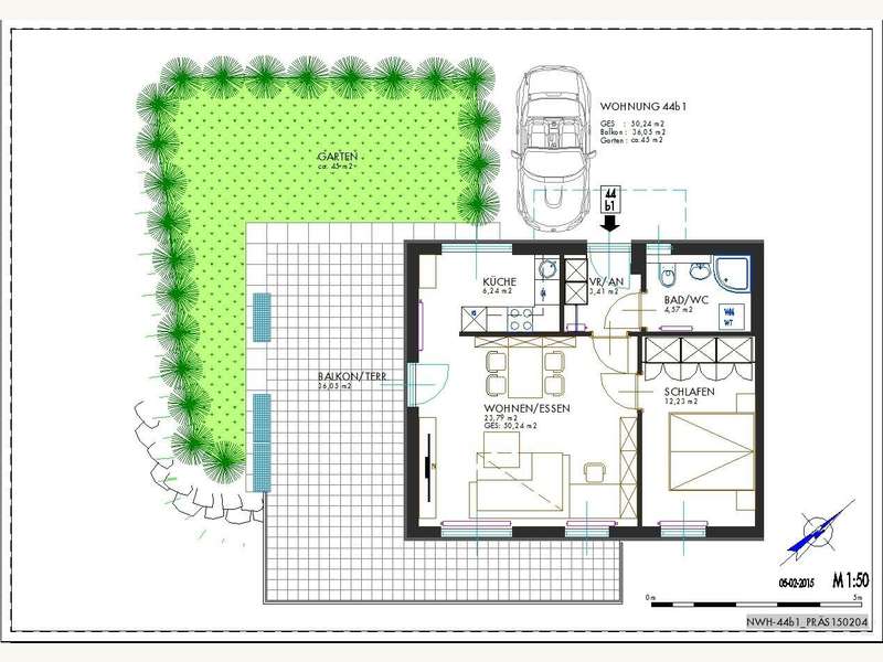 Mietwohnung Graz: NWH-44b1_PRÄS150204 NWH-44b1_PRÄS150204