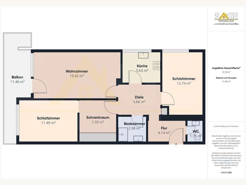 Eigentumswohnung Maria Alm: Grundriss Grundriss