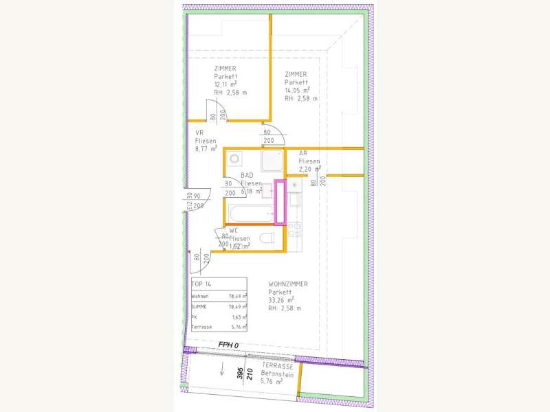 Dachgeschosswohnung in Baden - Bild 7