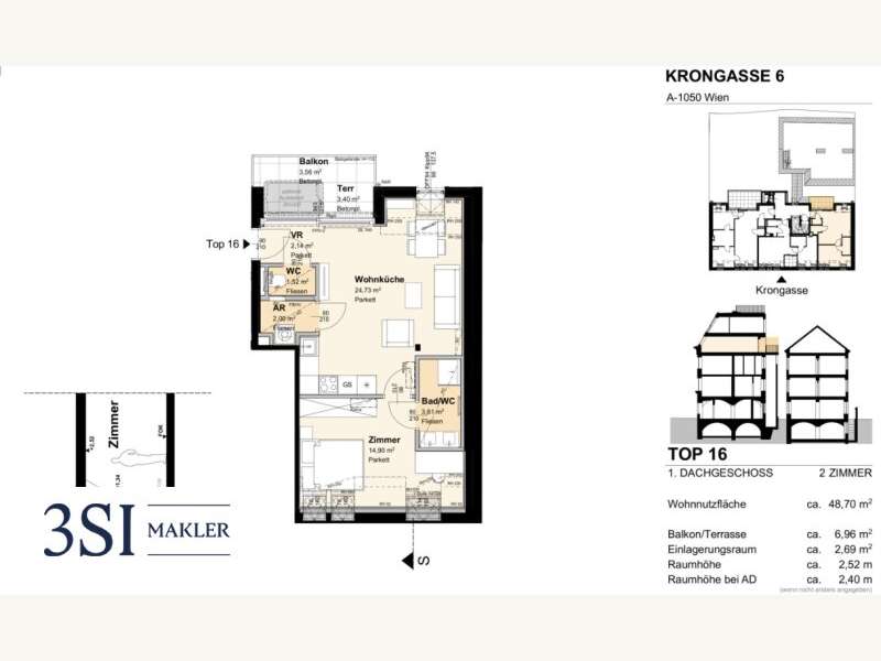 Dachgeschosswohnung in Wien - Bild 9 Dachgeschosswohnung in Wien - Bild 9